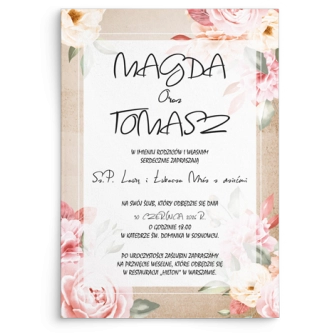 Zaproszenia ślubne Mgiełka - Motyw 2