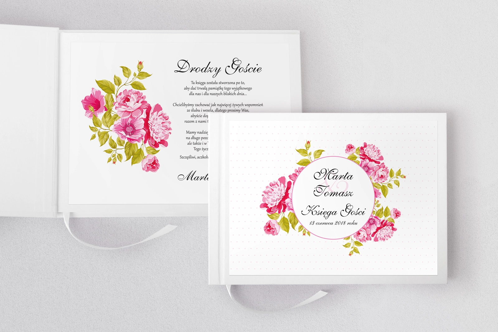 Księga Gości Weselnych Radosny Dzień Motyw 2