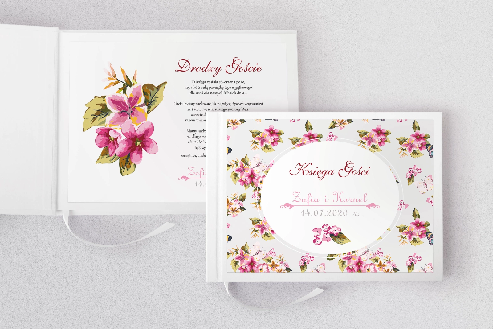 Księga Gości Weselnych Pobieramy się Motyw 2
