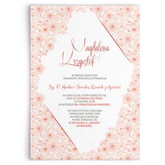 Zaproszenia ślubne Fancy - Motyw Czerwony