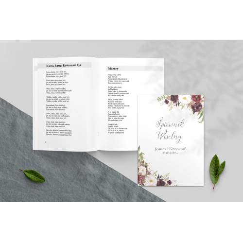 Śpiewnik Weselny - PasteLove Motyw 3