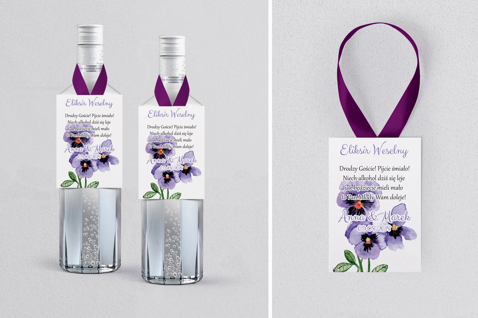 Zawieszka na alkohol Sweet Love - Motyw 3