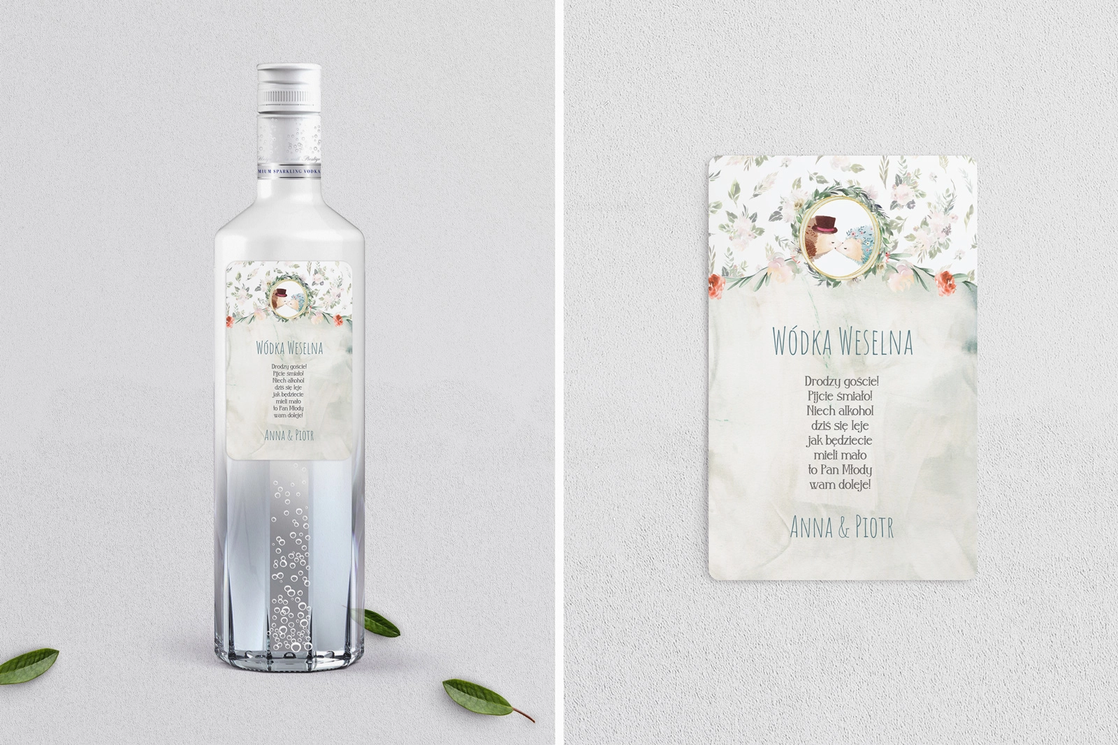 Naklejki na alkohol - Animals - Motyw 2