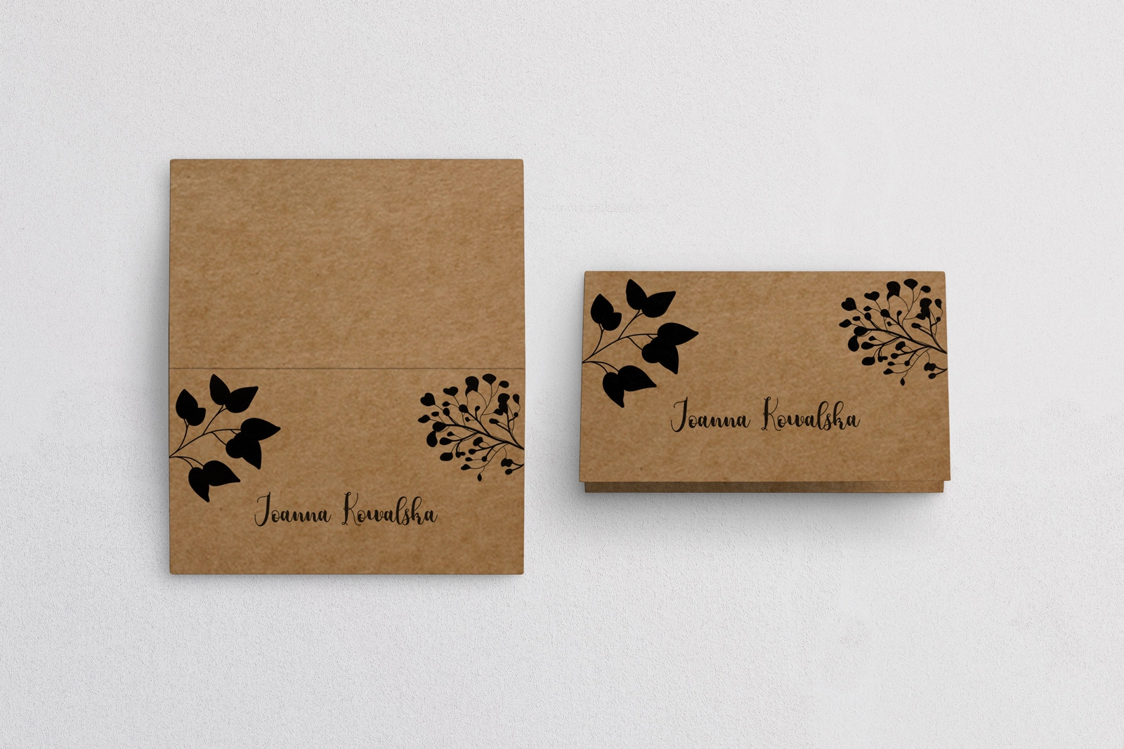 Winietki ślubne składane Boho - Motyw 3