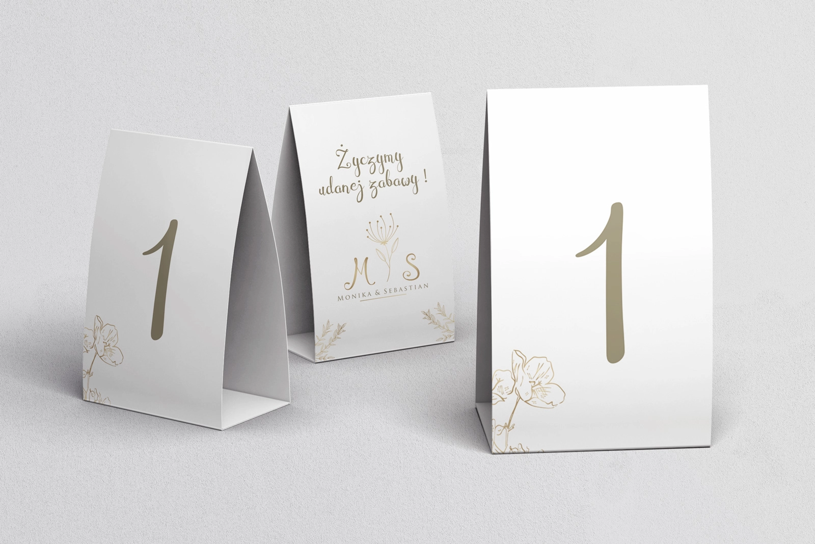 Numerki na stół Fiori Motyw 3